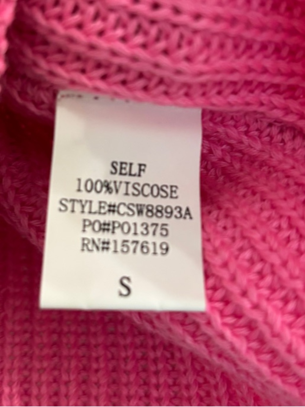 Bright Hot Pink Knit Button-Front Crop Sweater - Picture 6 of 8
